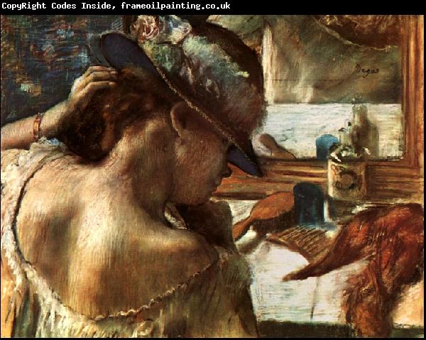 Edgar Degas Before the Mirror